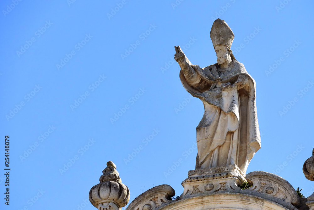 Obraz premium Details of the baroque that can be admired in the city of Lecce in Apulia, Italy