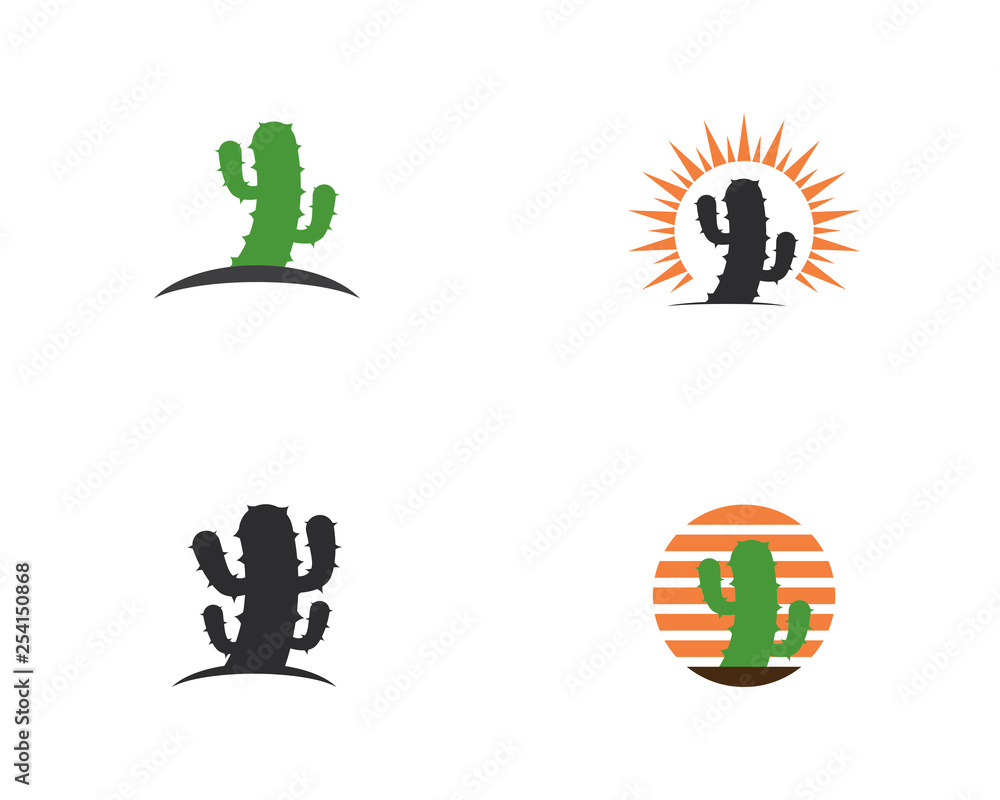 Cactus Logo template vector icon illustration design Cactus Logo template vector icon illustration design
