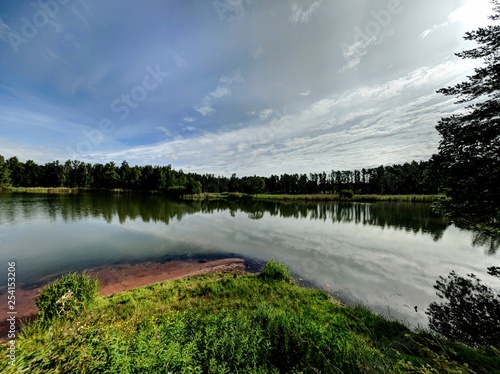 lake in the russian forest