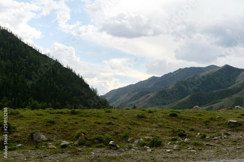  Mountain landscape near the Katun river, Altai Republic, Siberia, Russia