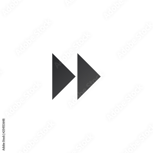 Double arrow triangle pointer. Vector illustration isolated on white background. Free Download Double arrow triangle pointer. Vector illustration isolated on white background. - GFXLoad