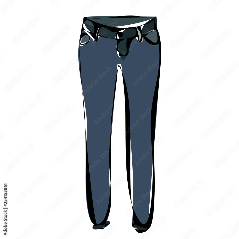 multicolored jeans sketch multicolored jeans sketch