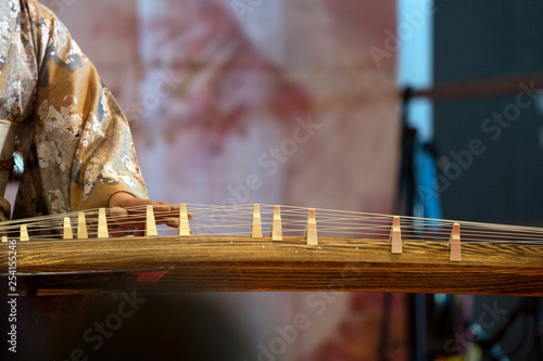 Koto japanese harp photo