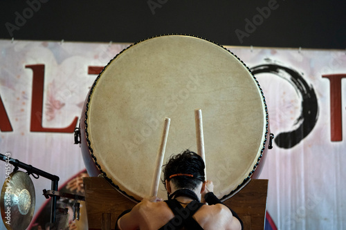 Photography Japanese drummer in action