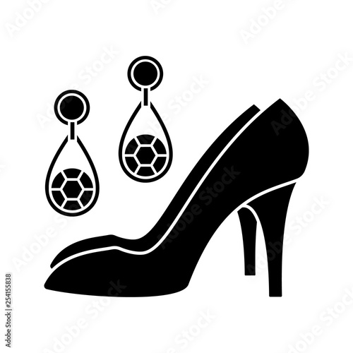 Wedding accessories glyph icon