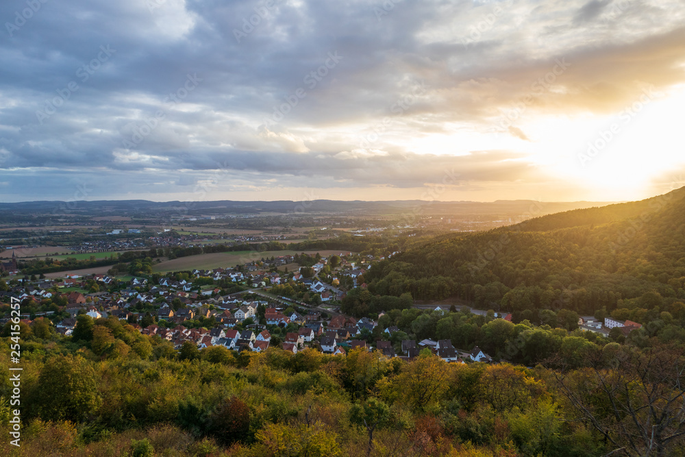 Landscape of Low Saxony in Germany .