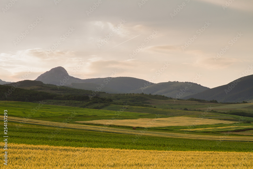 Obraz premium rural countryside hills