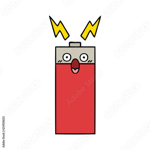 cute cartoon battery