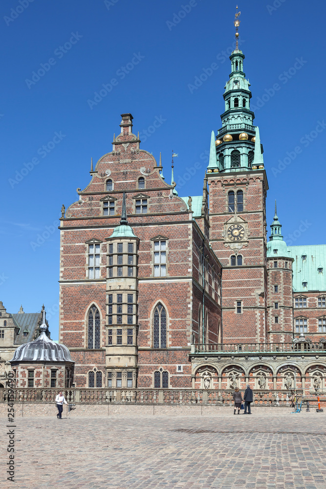 Obraz premium Denmark. Frederiksborg Castle in the city of Hillerod