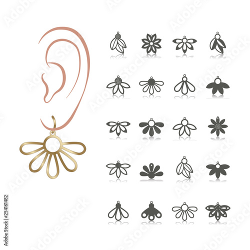 set of earrings