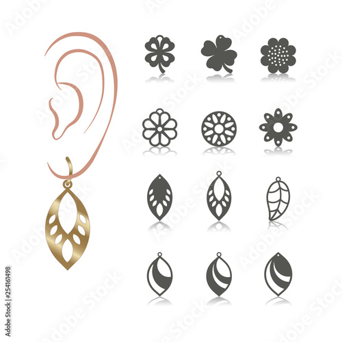 set of earrings