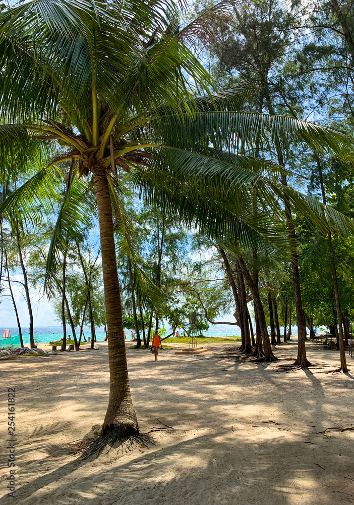 Obraz premium Beautiful tropical island of Poda in Thailand, Krabi province, tourist attraction.