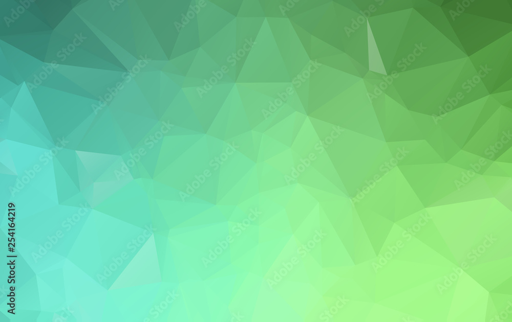 Green polygonal illustration, which consist of triangles. Geometric background in Origami style with gradient. Triangular design for your business. Green polygonal illustration, which consist of triangles. Geometric background in Origami style with gradient. Triangular design for your business.