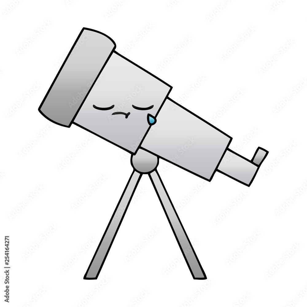 gradient shaded cartoon telescope gradient shaded cartoon telescope