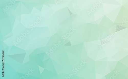 Fototapeta Naklejka Na Ścianę i Meble -  Light Blue, Green vector polygonal pattern. Colorful abstract illustration with gradient. The elegant pattern can be used as part of a brand book.