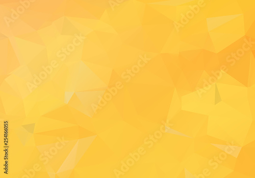Yellow orange, Abstract Polygonal Mosaic Background, modern background, Low Poly Style, Vector illustration, Business Design Templates