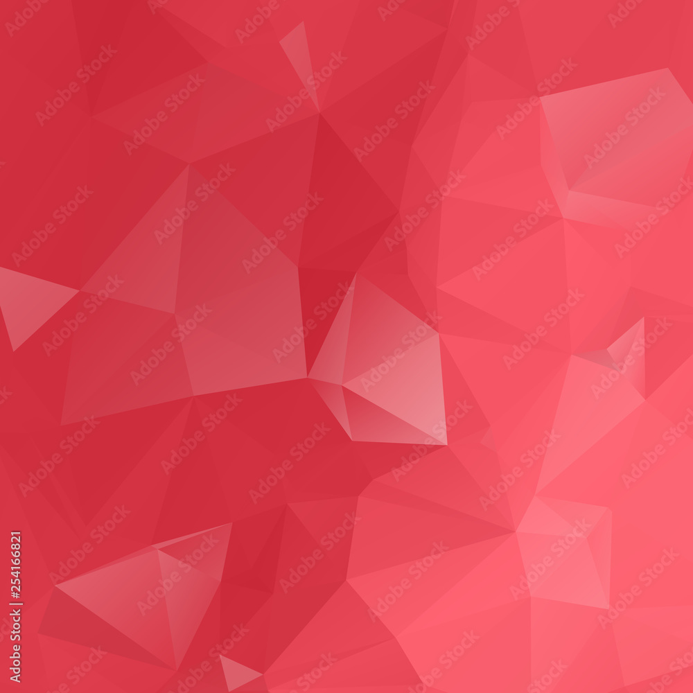 Obraz premium Red geometric rumpled triangular low poly origami style gradient illustration graphic background. Vector polygonal design for your business.
