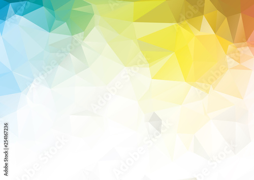 Colorful White geometric rumpled triangular low poly origami style gradient illustration graphic background. Vector polygonal design for your business.