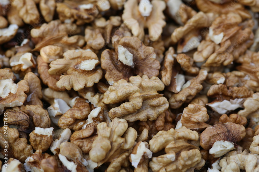 Walnut healthy snack background Walnut healthy snack background
