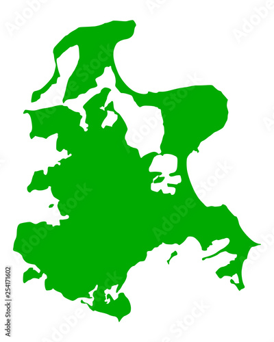 Karte von Rügen