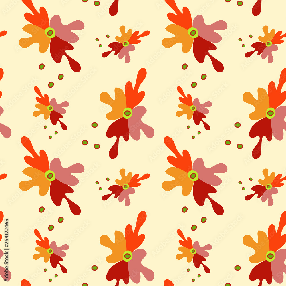 plant pattern Abstract colorful seamless background plant pattern Abstract colorful seamless background