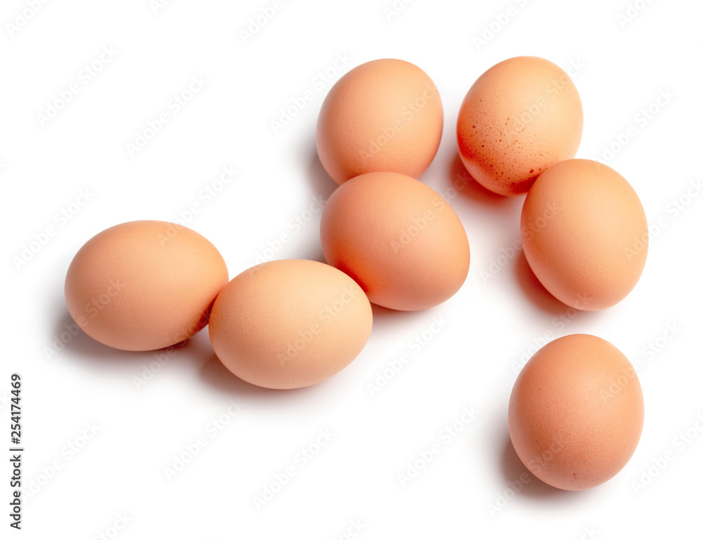 pile of eggs isolated on white background pile of eggs isolated on white background