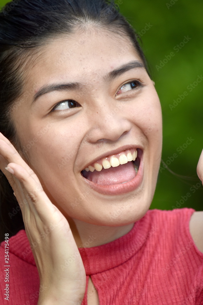 Surprised Filipina Teenage Female Surprised Filipina Teenage Female