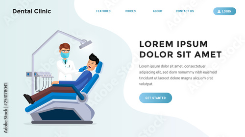 Dental clinic website page