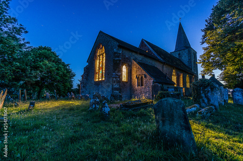 Photos Pluckley Church At Night