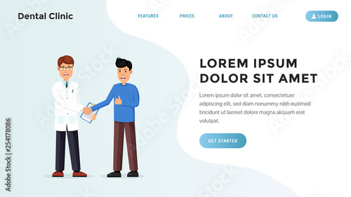 Medical landing webpage