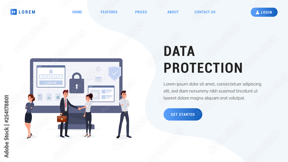 Landing page data protection Landing page data protection