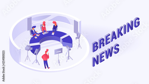 Breaking news illustration