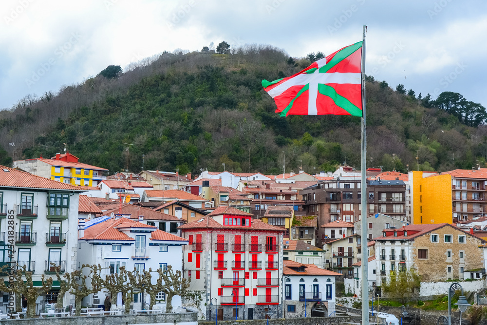 Landscape of the village of Mundaka, Basque Country. Spain