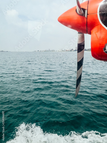 Hydroplane at the maldives