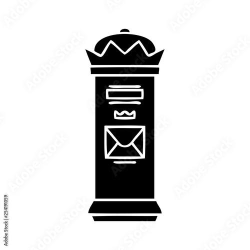 Wallpaper Mural flat symbol british post box Torontodigital.ca
