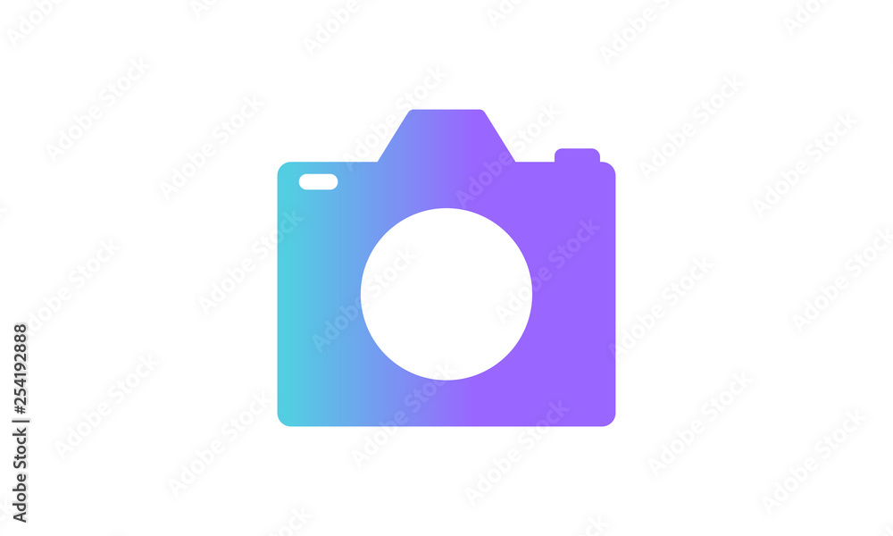 camera icon concept. modern gradient style camera icon concept. modern gradient style