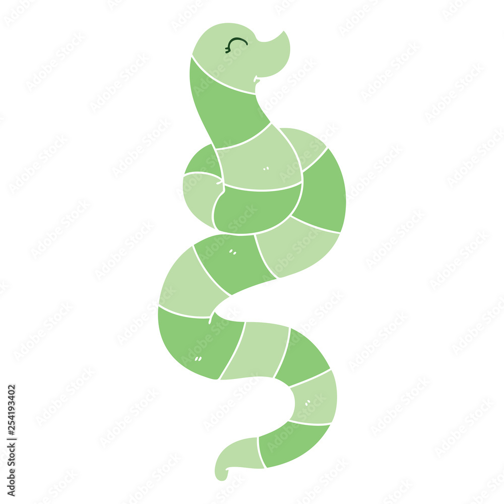 Fototapeta premium quirky hand drawn cartoon snake