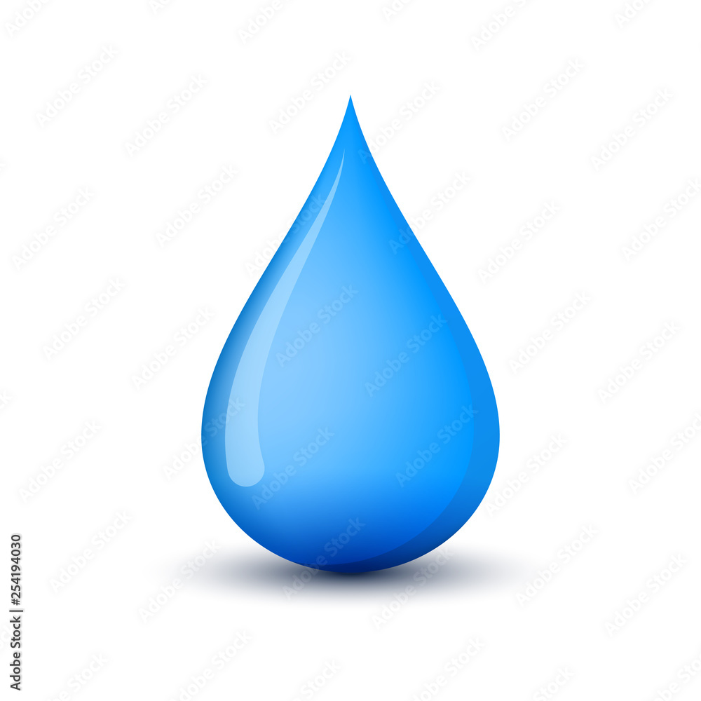 Blue water drop icon. Vector illustration. Blue water drop icon. Vector illustration.