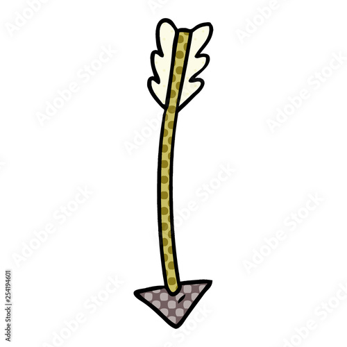 cartoon doodle of an arrow