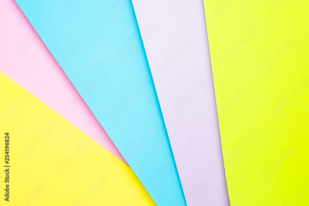 Colored paper Minimal shapes background material design Colored paper Minimal shapes background material design