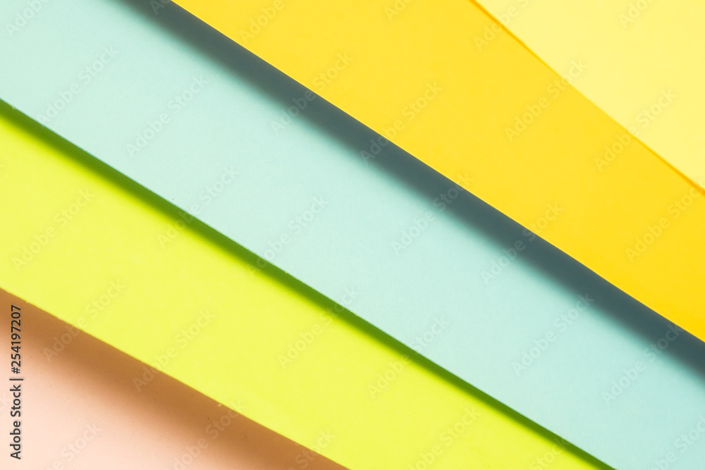 Colored paper Minimal shapes background material design