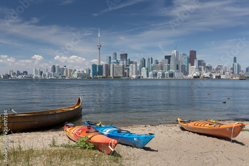 Canvas Print Toronto skyline from Centre Island