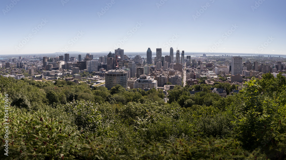 Downtown Montreal viewed from Kondiaronk Belvedere