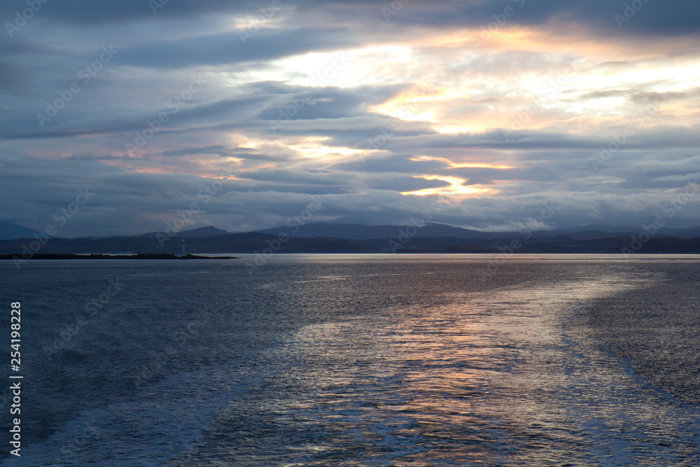 Isle of Mull coast at sunrise