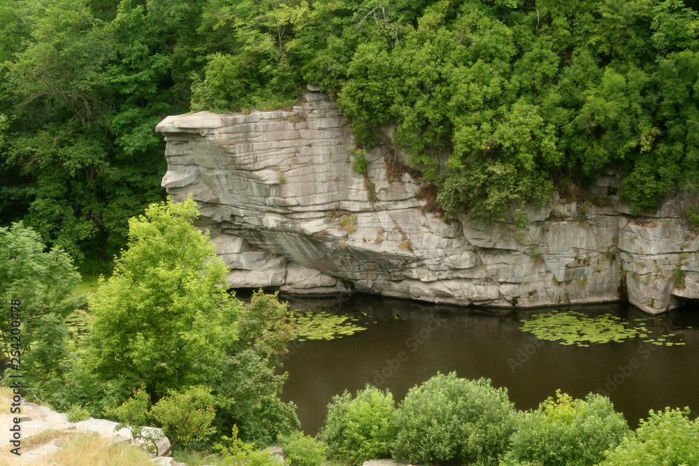 Mountain river and rocky shores. Beautiful Ukrainian landscape. Mountain river and rocky shores. Beautiful Ukrainian landscape.