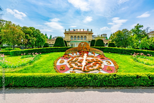 Photography Flower clock in Stadtpark, Vienna, Austria
