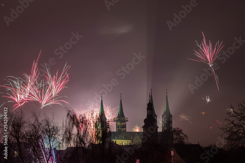 Silvester über Bamberger Dom
