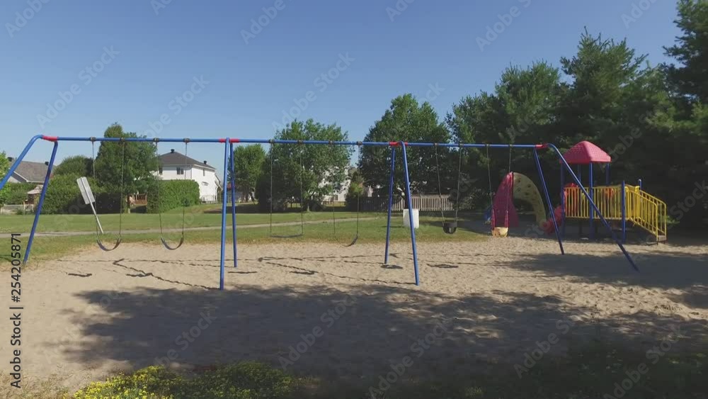 swing set in a park gimbal smooth movement swing set in a park gimbal smooth movement