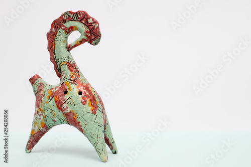 Russian folk ceramic whistle