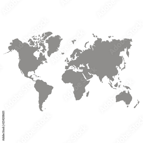 vector icon with world map